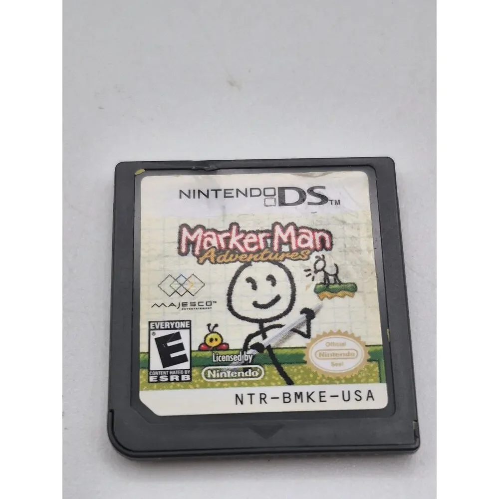 Naruto: Path of the Ninja and Marker Man Adventures (Nintendo DS, 2007) Tested